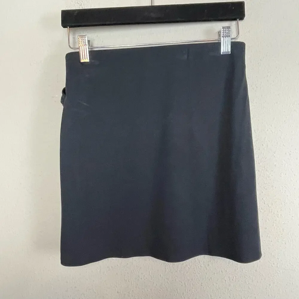Wilfred‎ Aritzia Sarong Mini Skirt Black Size S Faux Wrap